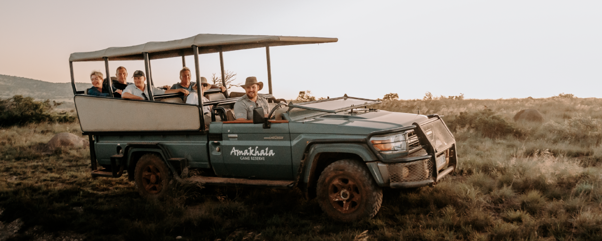 Day Safari Banner Lion Roars Safari Amakhala Hlosi Bukela